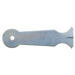 Patte à scellement acier zingué jardinier massard - bout rond - longueur 14 cm Patte à scellement acier zingué jardinier massard - bout rond - longueur 14 cm