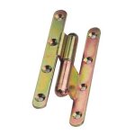 Paumelle bouts ronds � bague coud�e torbel - 140x60x70 mm - coudage 90 - droite - j532940