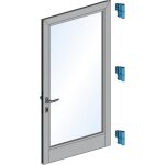 Paumelle � clamer - porte d'entr�e alu - blanc - 5511i - velox top fapim