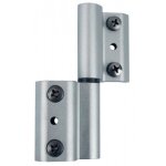 Paumelle grip + fapim avec axe en acier inox 7 mm - blanc 9010 - 9800a 32