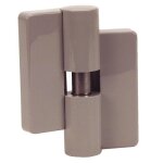 Paumelle en nylon - pour cloison modulaire - gris - droite - tb 78 normbau