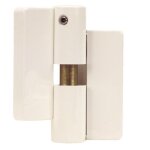Paumelle en nylon � ressort - pour cloison modulaire - blanc - droite - tb 82 normbau