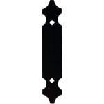 T� paumelle r�glable pour volets aluminium - 34 x 179 - finition noir torbel