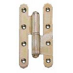 Paumelle renforc�e - acier zingu� - n ud rond - 110x55 - droite faure