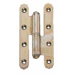Paumelle renforc�e - acier zingu� - n ud rond - 140x55 - gauche faure