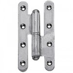 Paumelle renforc�e - acier zingu� - n ud rond - 140x60 - droite faure