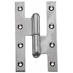 Paumelle renforc�e - bouts carr�s - acier zingu� - 160x90 mm - gauche faure