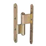 Paumelle renforce coude - acier zingu - 160x80x100 - droite faure