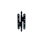 Paumelle rustique 1 - 3 � vase 140x55 acier �poxy noir bouts ronds droite ou gauche - jean bros