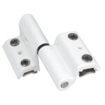 Paumelle universelle - aluminium - gris - 9800 d - grip fapim