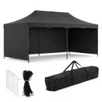Pavillon pliant 3x6 m springos� ¿ tente de jardin tente de f�te stand de march� tente catering noir ...