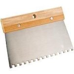 Peigne à colle - provence outillage - manche en bois massif - dents 5 mm - dimensions 175 x 120 mm Peigne à colle - provence outillage - manche en bois massif - dents 5 mm - dimensions 175 x 120 mm