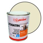 Peinture acrylique satin lessivable 1l - icosatin ral 1013 blanc perl