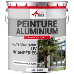 Peinture aluminium fen�tre veranda portail blanc - ral 9003 2. 5 l