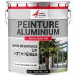 Peinture aluminium fen�tre veranda portail noir brillant - ral 9005 2. 5 l