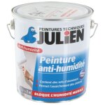 Peinture anti humidité assèche bloque l'humidité salpêtre des cloisons 2. 5l hydropro julien Peinture anti humidité assèche bloque l'humidité salpêtre des cloisons 2. 5l hydropro julien