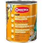 Peinture antirouille d�corative owatrol rustol deco brillant gris fen?tre (ral 7040) 2. 5 litres