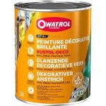 Peinture antirouille d�corative owatrol rustol deco brillant terre brune (ral 8028) 2. 5 litres