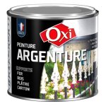 Peinture antirouille � effet m�tal argenture argent satin� tous supports 60ml oxi