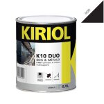 Peinture antirouille k10 duo comus brillant noir 0. 75l - a005356