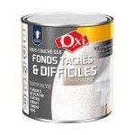Peinture blanc sous couche fonds tachs difficiles 0. 5l sc6 oxi