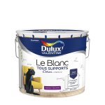 Peinture le blanc tous supports cr�me de peinture dulux valentine velours blanc 10 l