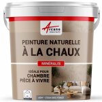 Peinture chaux naturelle : dcoration intrieure sans manation nuances minerales chaux etain gris fonce ...