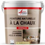 Peinture chaux naturelle : d�coration int�rieure sans �manation nuances minerales chaux fenugrec jaune ...