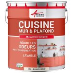 Peinture cuisine lessivable absorbe les odeurs blanc cr�me 2. 5 l