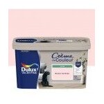 Peinture dcoration finition crme de couleur satin bouton de rose 2. 5l dulux valentine