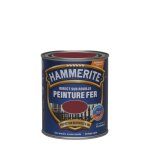 Peinture fer hammerite brillante 750ml rouge basque