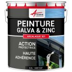 Peinture galva zinc toiture goutti�re noir mat - ral 9005 0. 5 l