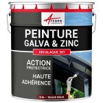 Peinture galva zinc toiture goutti�re rouge brun - ral 3011 0. 5 l