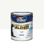 Peinture laque dulux valentine val�nite mat blanc de blanc 2l