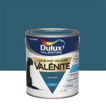 Peinture laque dulux valentine val�nite mat bleu paon 2l