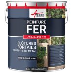 Peinture m�tal et fer pour portail, grille, garde - corps : arcalaque 101 gris anthracite - ral 7016 ...
