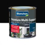 Peinture multi - supports application ext�rieur noir ral 9005 0, 5l blanchon