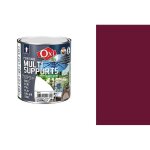 Peinture multi supports bois fer alu galva zinc pvc mtaux marron brun 0. 5l oxi direct sans sous couche ...