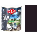 Peinture multi supports bois fer alu galva zinc pvc mtaux marron brun 2. 5l oxi direct sans sous couche ...