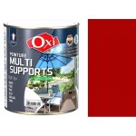 Peinture multi supports bois fer alu galva zinc pvc m�taux rouge vif 2. 5l oxi direct sans sous couche ...
