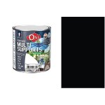 Peinture multi supports bois fer alu galva zinc pvc noir brillant 0. 5l oxi direct sans sous couche
