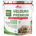 Peinture mur et plafond satin velours biosource beige - ral 1001 2. 5 l ( + ou - 30m par couche)