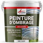 Peinture d'ombrage serres plastiques vitrages agricoles ou industriels arcaserre blanc 25 kg