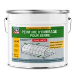 Peinture d'ombrage pour serre � tenue limit�e, dur�e d'ombrage 3 mois, produit filtrant pour serre verre ...