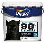 Peinture phase aqueuse dulux valentine mat 98% blanc 5l