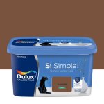 Peinture toutes pices dulux valentine si simple ! satin le chocolat 2, 5l