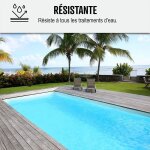 Peinture piscine bassin b�ton arcapiscine ciment d�coration imperm�able bleu blanc gris grise jaune sable ...
