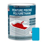 Peinture piscine b�ton, peinture polyur�thane pour piscine et bassin, �tanche et souple, b�ton, enduit, ...