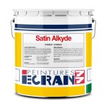 Peinture professionnelle satin, murs et plafonds, blanc, rsine alkyde - satin alkyde ecran 77 1 litre ...