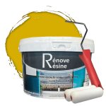 Peinture rsine multisupport intrieur pour faence, carrelage, douche, baignoire 5m - ral 1032 jaune ...